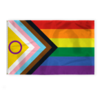 AGAS Flags- 6' x 10' Ft Intersex Printed Flag 6 Stripes