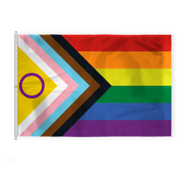AGAS Flags- 8' x 12' Intersex Printed Flag 6 Stripes