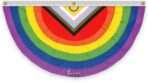 3'x6' Intersex Pleated Full Fan 6 Stripes
