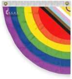 3'x3' Intersex Pleated Half Fan (Left)