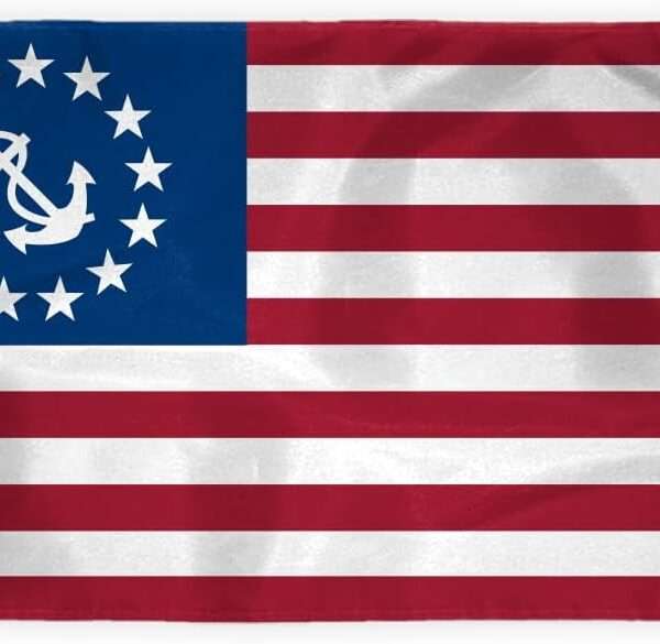 AGAS US Yacht Ensign Flag - 3 x 5 Ft - Printed 200D Nylon