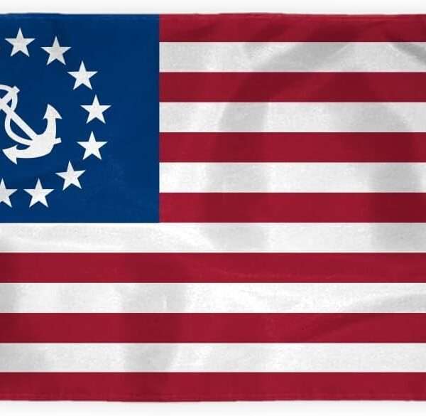 AGAS US Yacht Ensign Flag - 4 x 6 Ft - Printed 200D Nylon