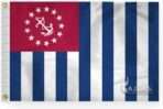 AGAS USPS Yacht Ensign Flag - 12 x 18 Inch - Printed 200D Nylon