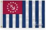 AGAS USPS Yacht Ensign Flag - 12 x 18 Inch - Printed 200D Nylon