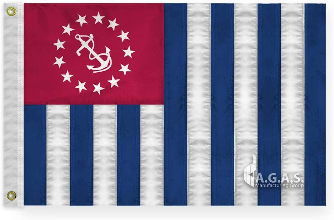 AGAS USPS Yacht Ensign Flag - 16 x 24 Inch - Printed 200D Nylon AGAS USPS Yacht Ensign Flag - 16 x 24 Inch - Printed 200D Nylon