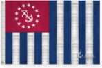 AGAS USPS Yacht Ensign Flag - 24 x 36 Inch - Printed 200D Nylon