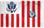 AGAS USA Coast Guard Ensigns Flag - 5 x 8 Ft - Printed 200D Nylon