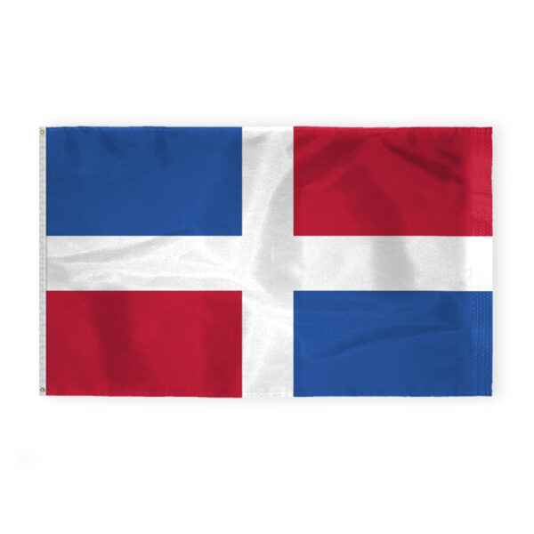 AGAS Dominican Republic Flag - 6x10 ft - Printed Single Sided on 200D Nylon
