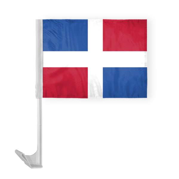 AGAS Dominican Republic Premium Car Flag - 10.5x15 inch