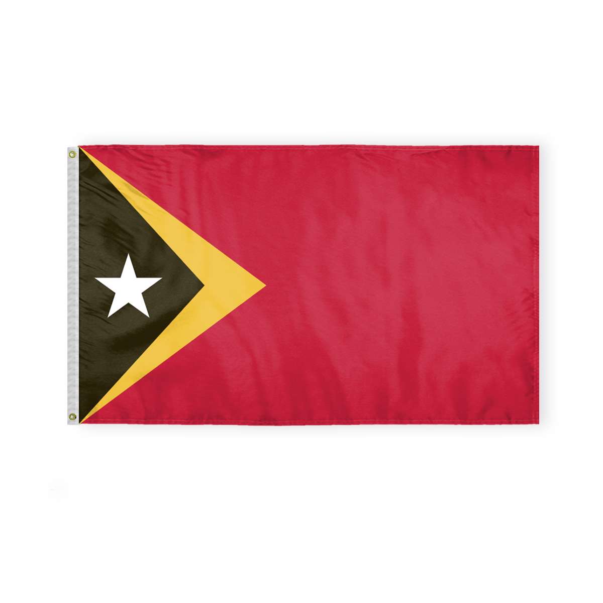 AGAS East Timor Flag 3x5 ft Double Stitched Hem 100% Polyester