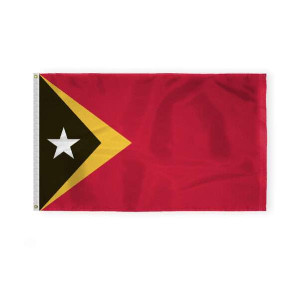 AGAS East Timor Flag 3x5 ft 200D Nylon Fabric Double Stitched