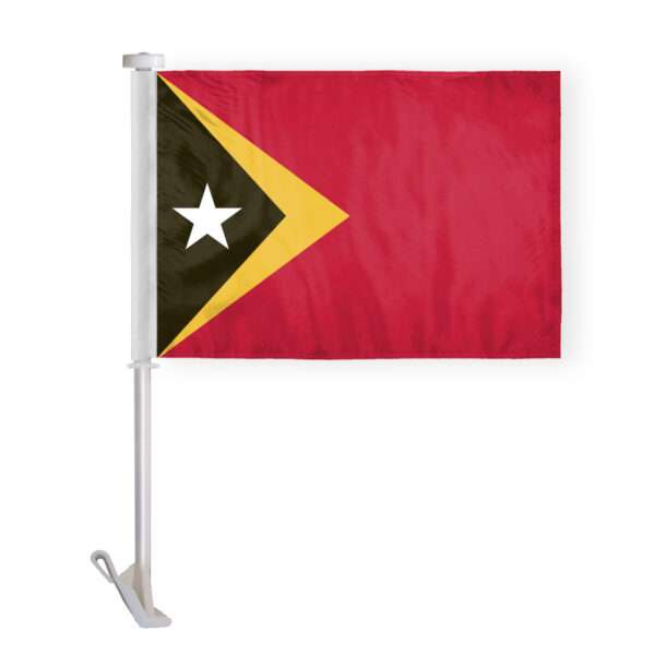 AGAS East Timor Car Flag 12x16 inch