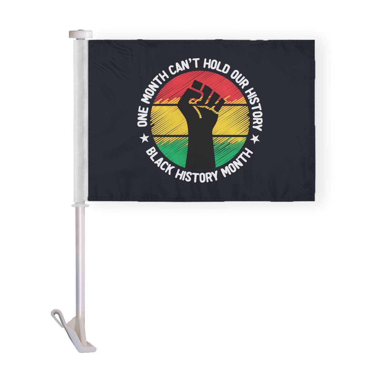 AGAS Black History Month Mini Flag Car 10.5x15 inch Double Sided