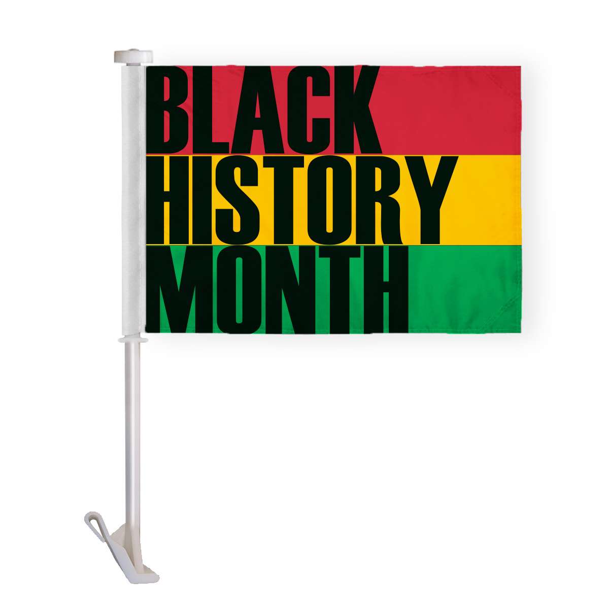 AGAS Black History Month Premium 10.5x15 inch Double Sided Car Flags Polyester