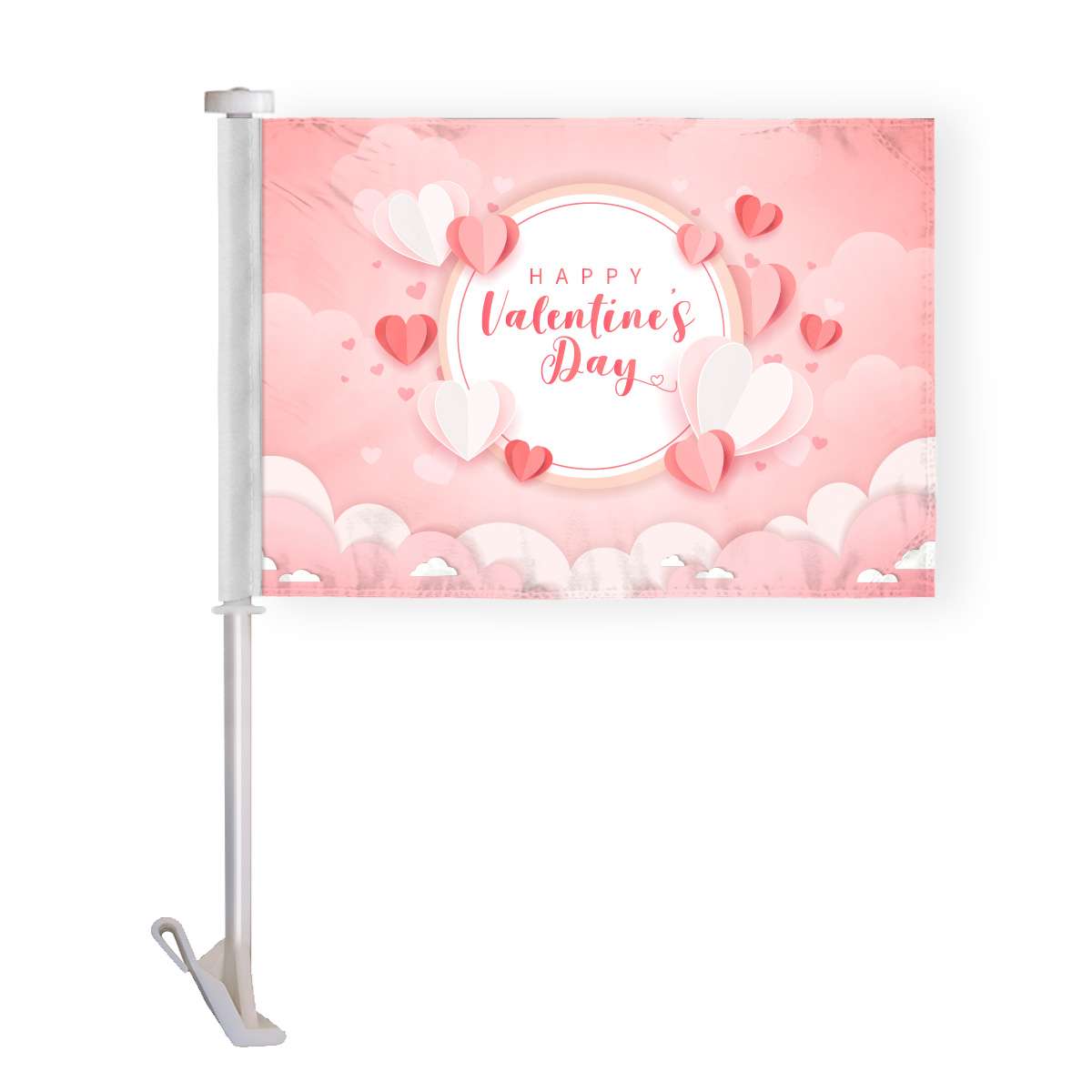 AGAS Happy Valentines Day Car Flag 10 x 15 Inches