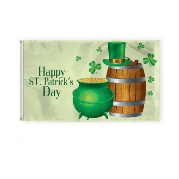 AGAS Happy St. Paddy's Day Flag 3x5 Ft