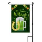 AGAS Welcome St Patricks Day Garden Flag 12x18 Double Sided Vertical