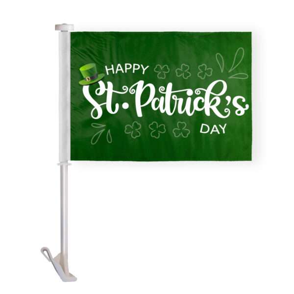 AGAS Happy St Patrick's Day Car Flags for Windows Double