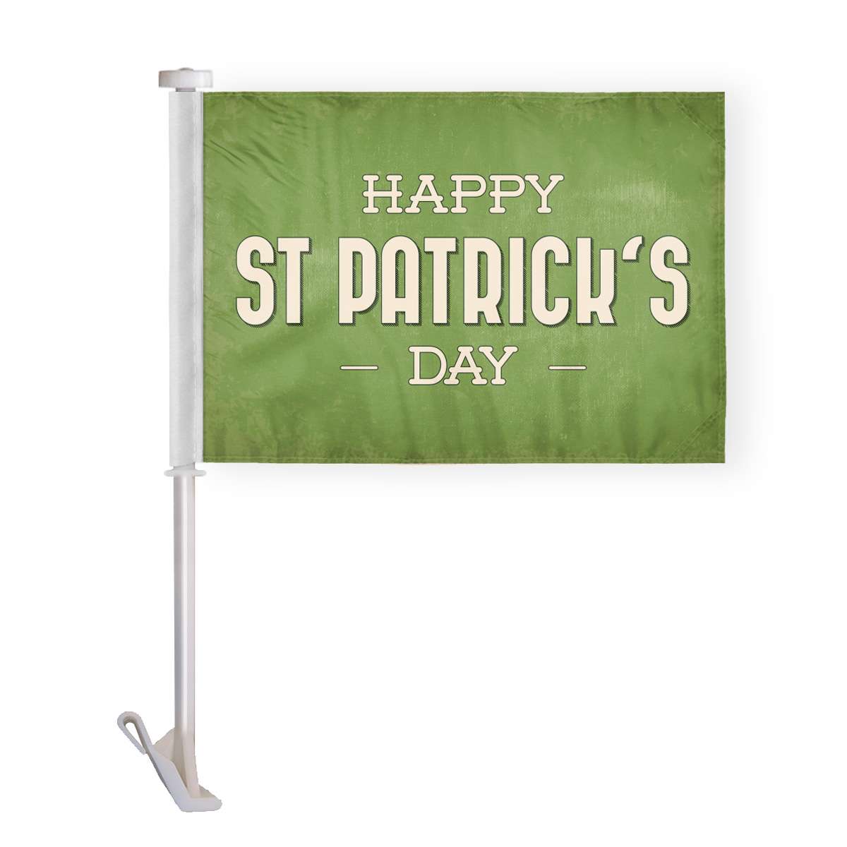 AGAS Happy St Patrick's Day Car Flags