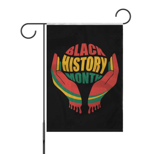 AGAS Black History Month Garden Flag 12x18 Printed Nylon