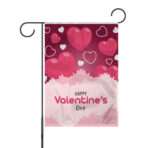 AGAS Valentine Flag, Double Sided Valentine's Day Flag Love Valentine Garden Flag