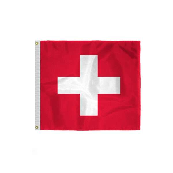 Switzerland Flag 4' x 4' Ft 200D Nylon Premium