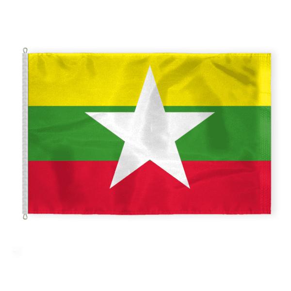 AGAS Large Myanmar Flag 8x12 ft