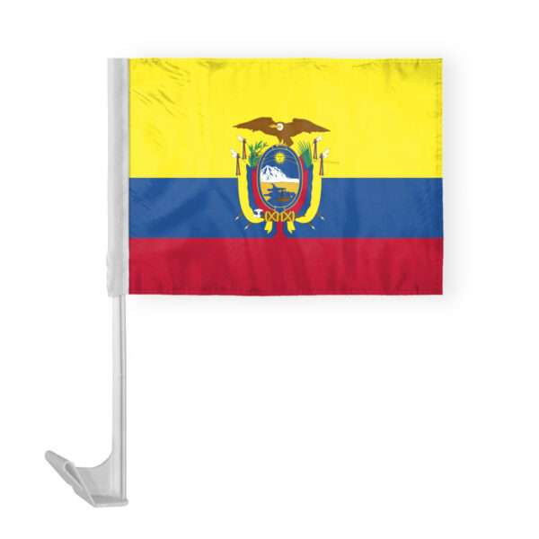 AGAS Ecuador Car Flag 12x16 inch