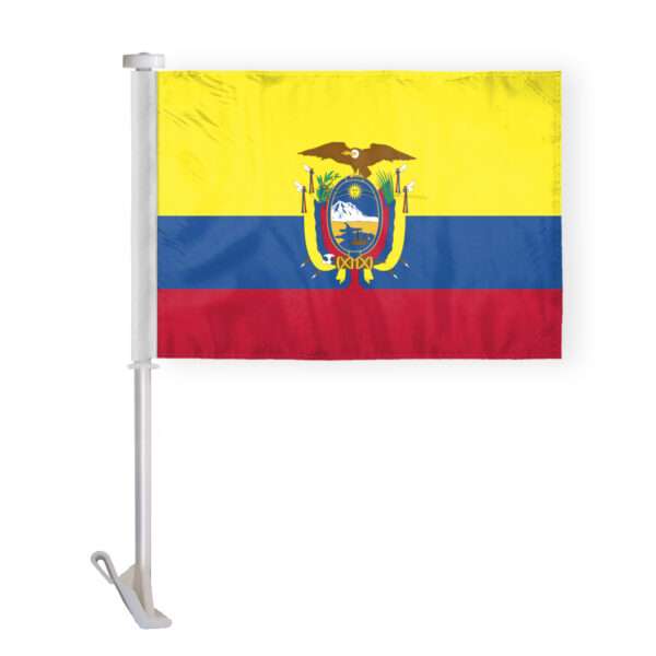 AGAS Ecuador Premium Car Flag - 10.5x15 inch
