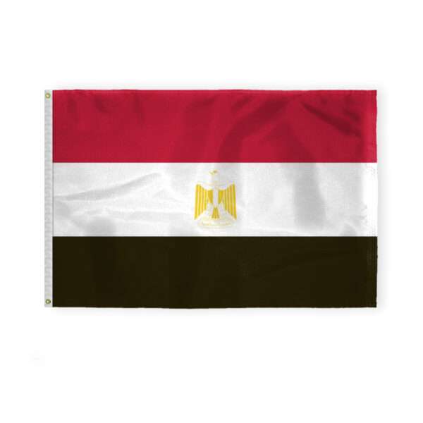 AGAS Egypt Flag - 4x6 ft - Printed Single Sided on 200D Nylon
