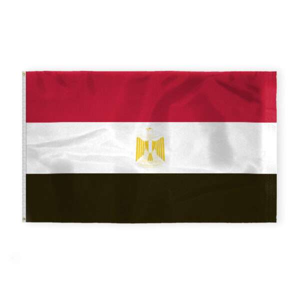 AGAS Egypt Flag - 6x10 ft -Printed Single Sided on 200D Nylon
