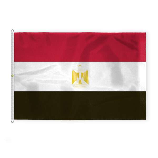 AGAS Egypt Flag - 8x12 ft - Printed Single Sided on 200D Nylon