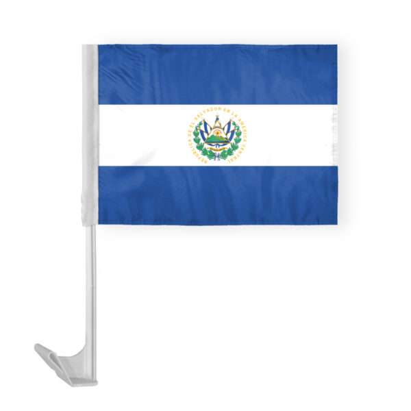 AGAS El Salvador with Seal Car Flag 12x16 inch