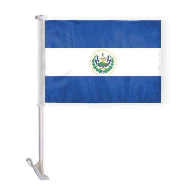 AGAS El Salvador with Seal Premium Car Flag 10.5x15 inch