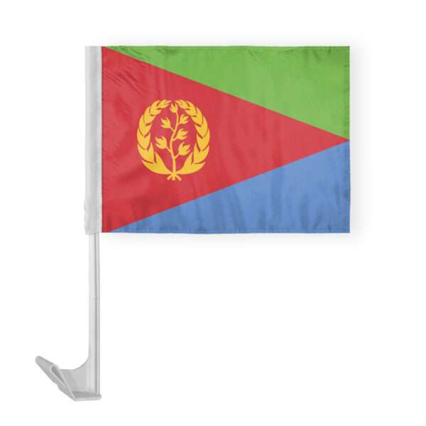 AGAS Eritrea Car Flag 12x16 inch