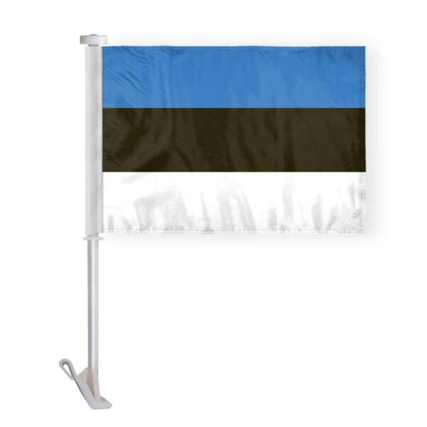AGAS Estonia Car Flag Premium 10.5x15 inch