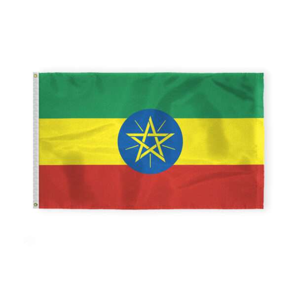 AGAS Ethiopia Flag 3x5 ft 200D