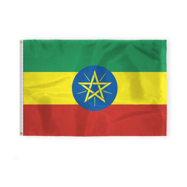 AGAS Ethiopia Flag 4x6 ft 200D Nylon