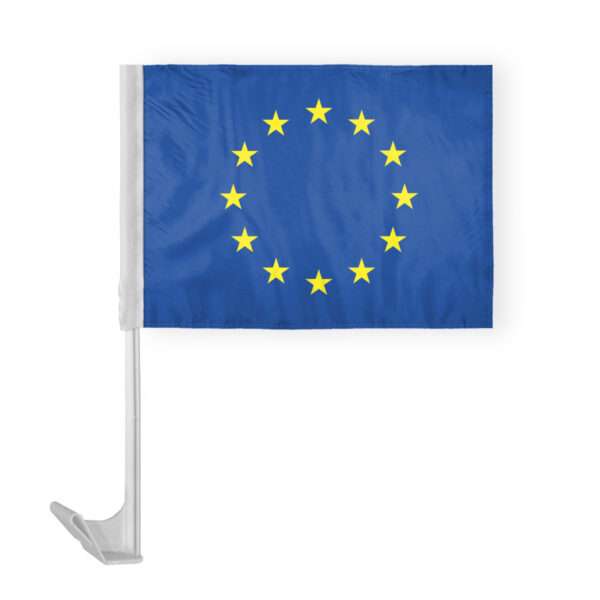AGAS European Union Car Flag 12x16 inch