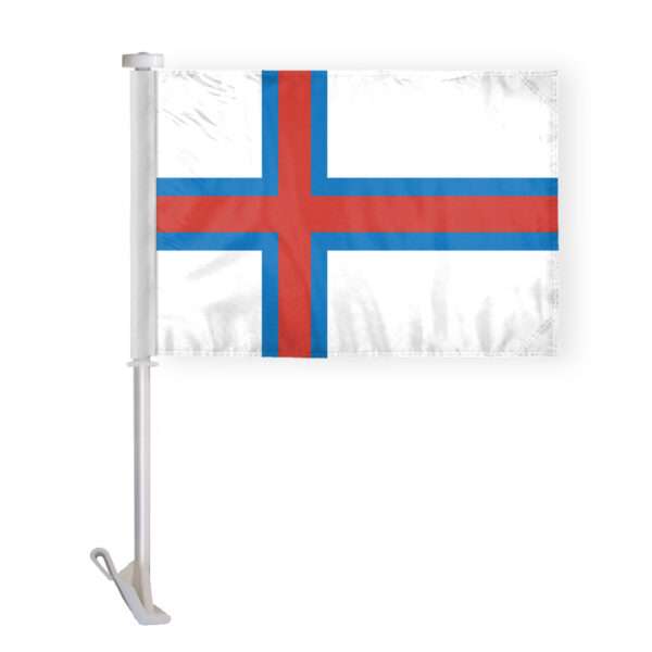 AGAS Faroe Islands Car Flag Premium 10.5x15 inch