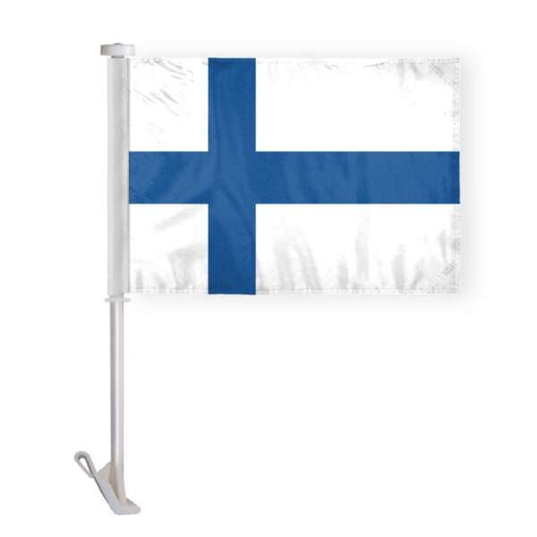 AGAS Finland Car Flag Premium 10.5x15 inch