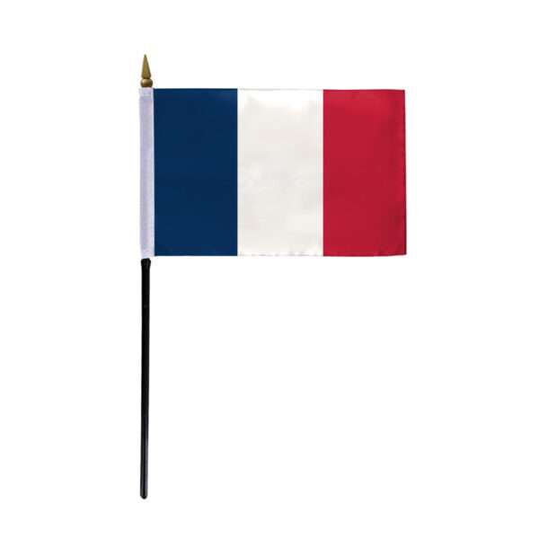 AGAS France Stick Flag 4x6 inch