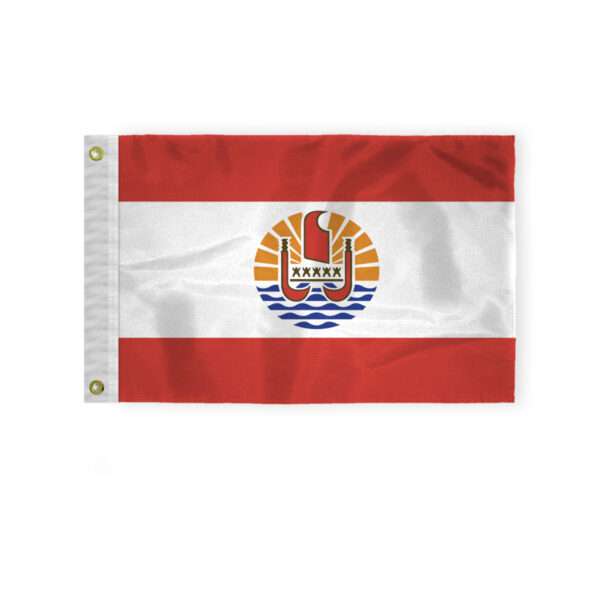 AGAS French Polynesia Tahiti Courtesy Flag 12x18 inch