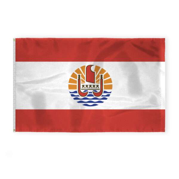 AGAS French Polynesia Tahiti Flag 5x8 ft