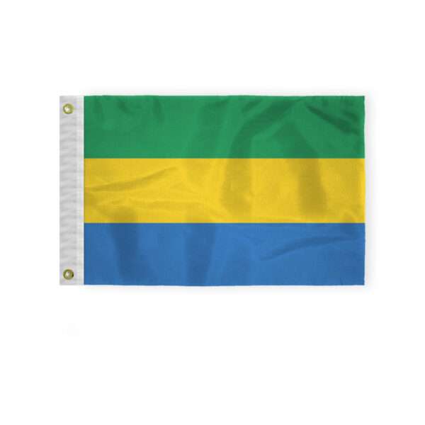AGAS Gabon Nautical Flag 12x18 inch