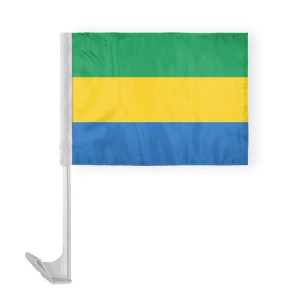AGAS Gabon Car Flag 12x16 inch