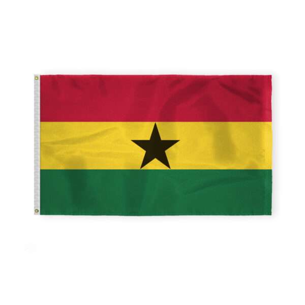 AGAS Ghana Flag 3x5 ft 200D Nylon