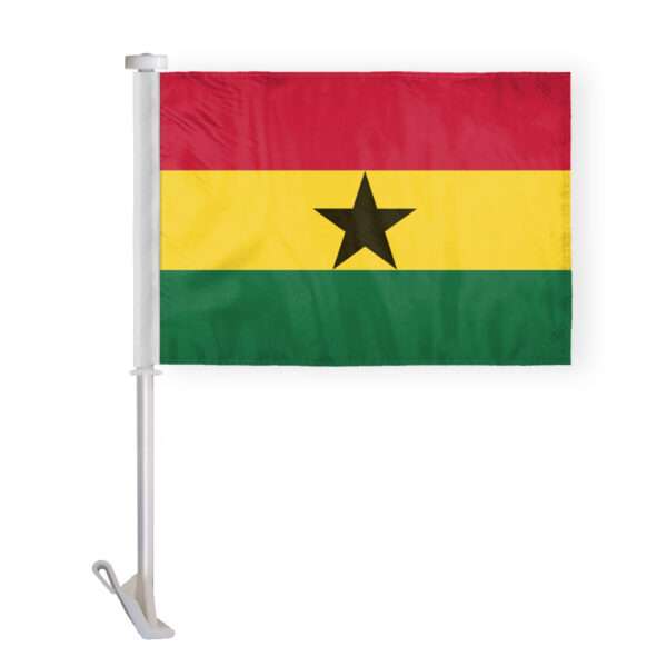 AGAS Ghana Car Flag Premium 10.5x15 inch