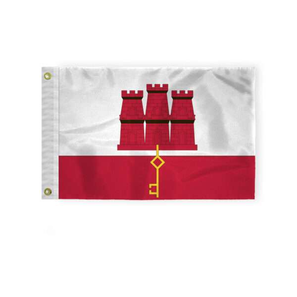 AGAS Gibraltar Nautical Flag 12x18 inch