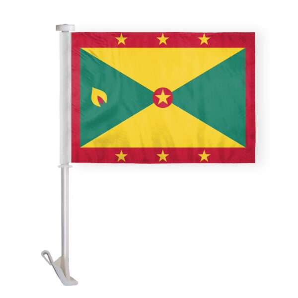 AGAS Grenada Car Flag Premium 10.5x15 inch
